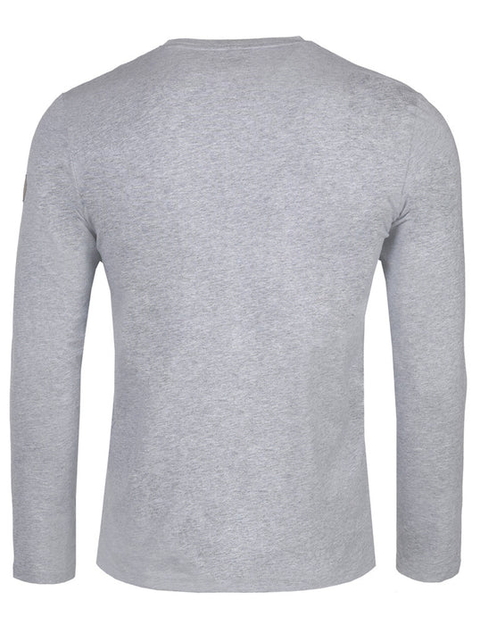 Piz Palü Herren Langarmshirt "Unterhaching" | Grau
