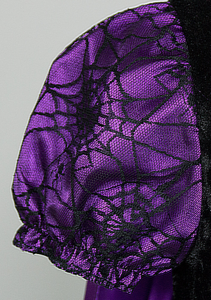 Kostüm Hexe "Willow" für Mädchen | Schwarz Lila