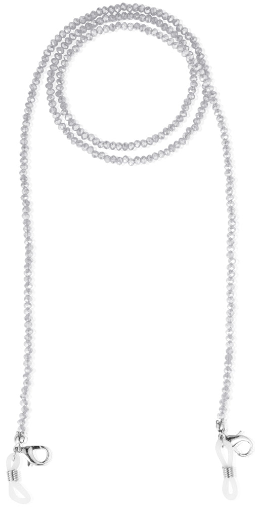 Brillenkette Maskenkette mit Glaskristallperlen - verschiedene Farben