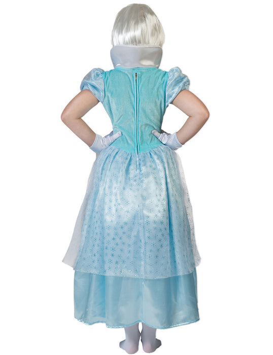 Eiskönigin Kostüm "Jasmina" für Mädchen - Hellblau | Schneekönigin Gkitzer Kleid