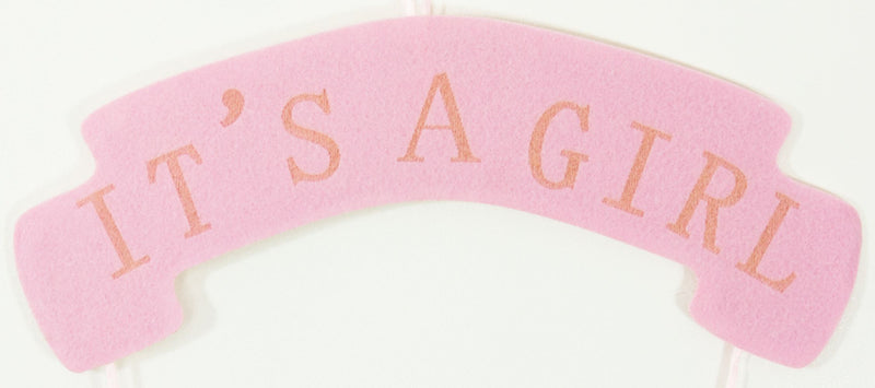 Baby Shower Party Dekoration - Wandbild It´s a girl - 54 x 32 cm Rosa