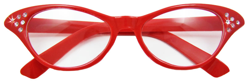 Fifties Cat Eye Brille "Diamond" | Damen Partybrille 50er Jahre Kostüm