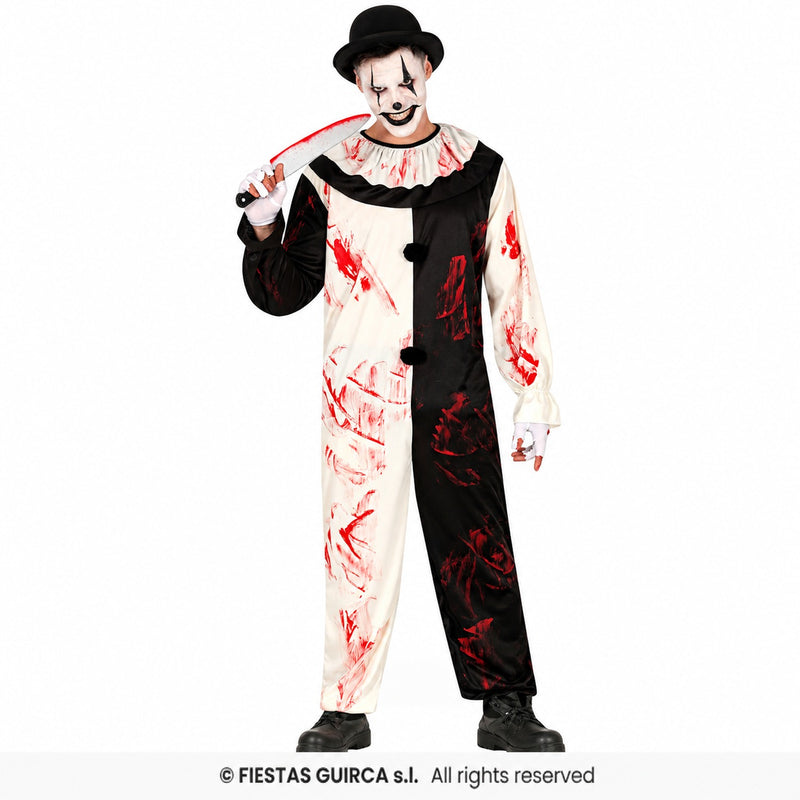 Kostüm "Terror Clown" für Herren | Einteiler mit Kragen