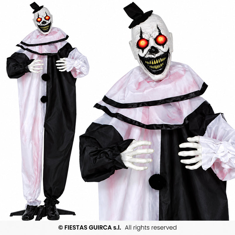 Halloween Figur "Terror Clown" Animiert | 205 cm - Bewegung, Sound & Licht