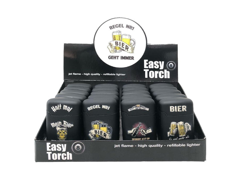 Easy Torch Relief Bier Feuerzeug | Schwarz 4v4