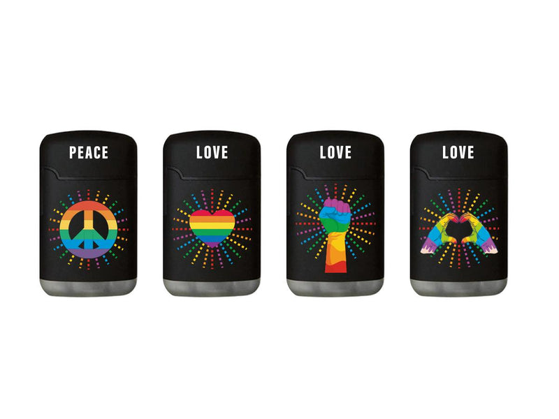 Easy Torch Relief Pride Feuerzeug | Schwarz 4v4