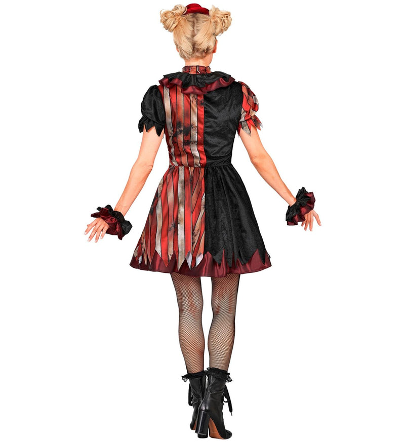Horror Clownin "Wicked Clown" Kostüm für Damen | 5-tlg.
