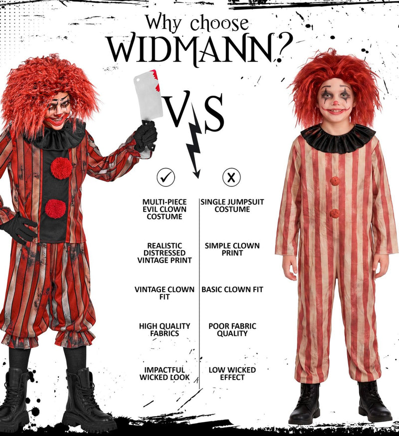 Horror Clown "Wicked Clown" für Jungen | 3-tlg.
