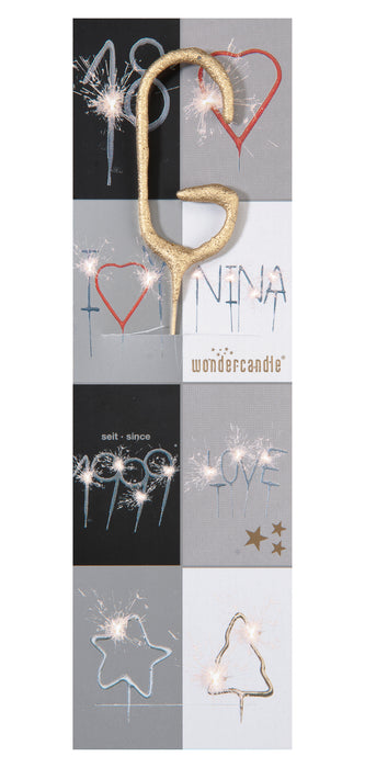 Wunderk. Buchstabe Classic G 6,5cm 35s | Gold