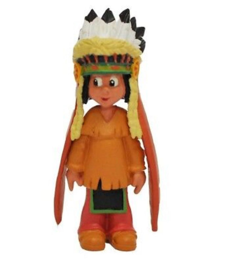 Figur Yakari mit Federschmuck ca. 6cm