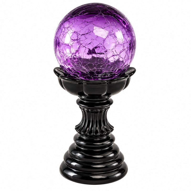 LED Zauberkugel 22 cm | Lila – Halloween Dekoration