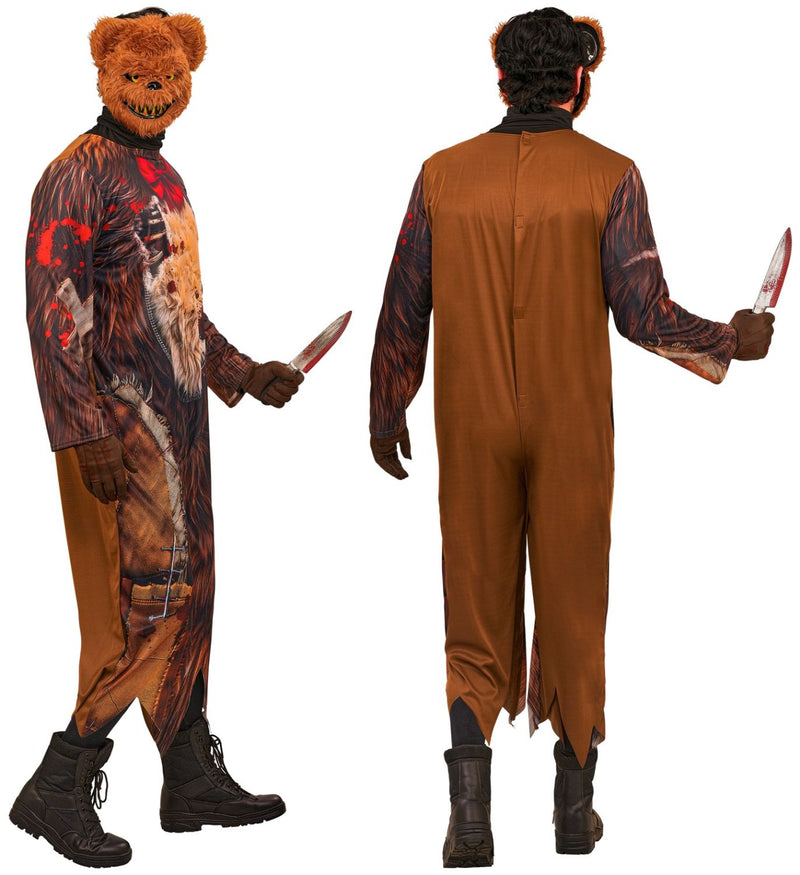 "Zombie Teddybär" Kostüm für Herren | Overall und Maske