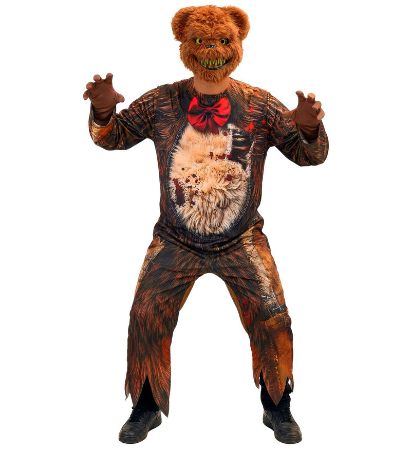 "Zombie Teddybär" Kostüm für Herren | Overall und Maske