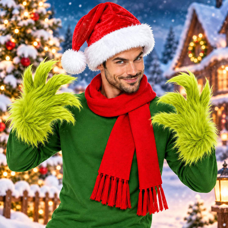 "The Grinch" Zubehör Set 3-tlg. | Mütze, Schal und Handschuhe