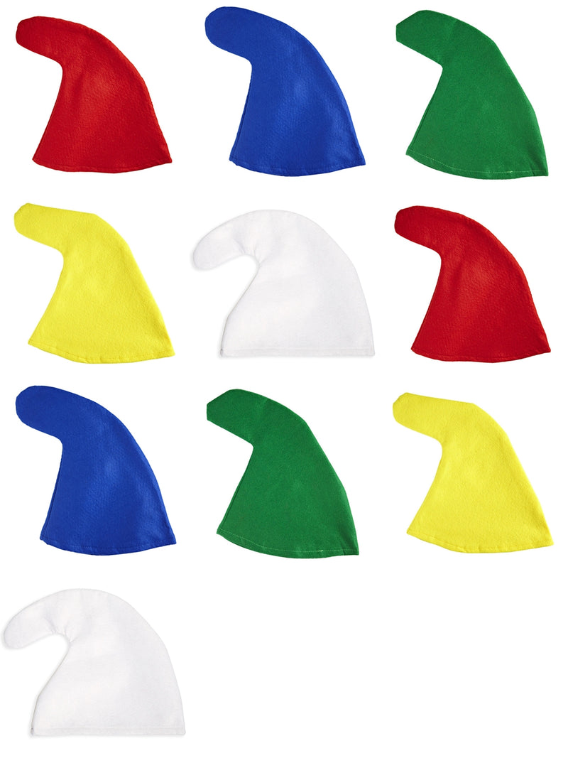 10 Zwergenmützen zum Kostüm Zwerg oder Wichtel | Farbwahl