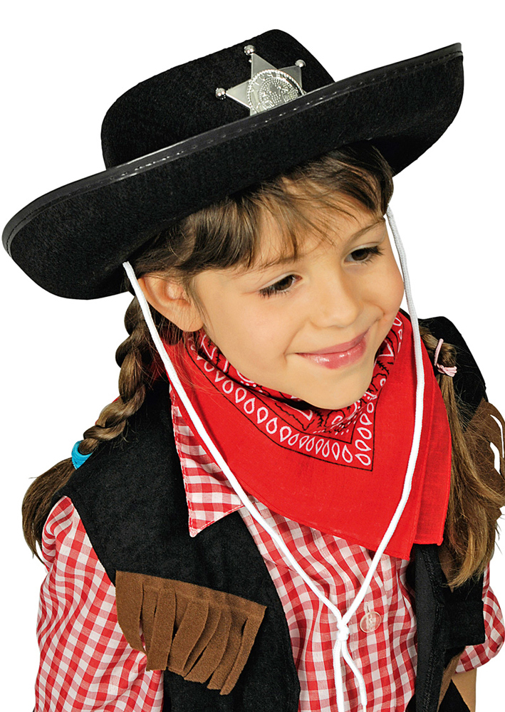 Cowboy Hut Sheriff Kinder Schwarz/53 -  - Dé